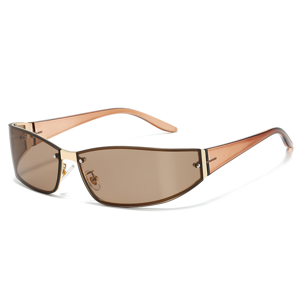 Stylische Cat-Eye Shield Sonnenbrille Karnz