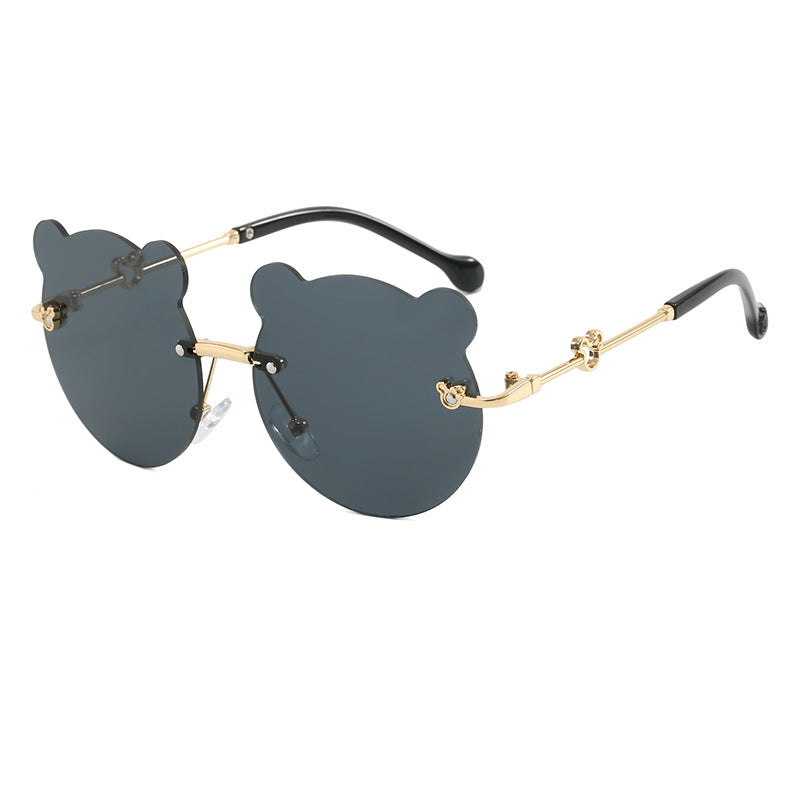 Damen verspielte Sonnenbrille mit niedlichem Bärenmotiv Karnz