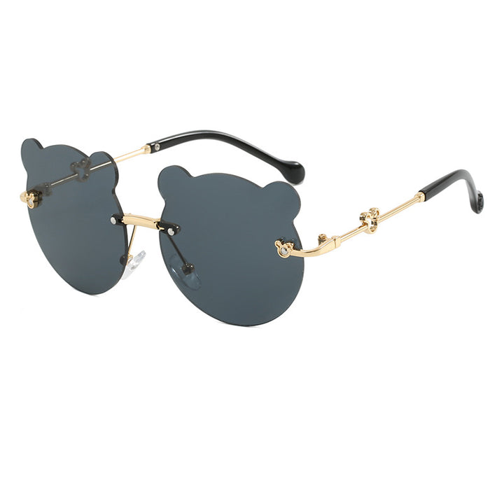 Damen verspielte Sonnenbrille mit niedlichem Bärenmotiv Karnz