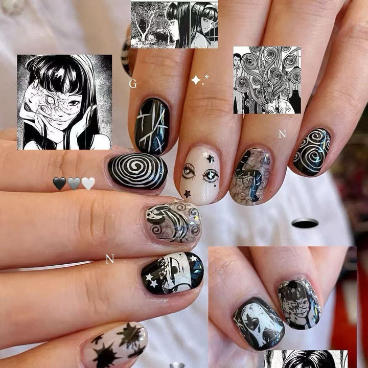 Künstlerisches Abstraktes Fingernagelkunst Set Karnz