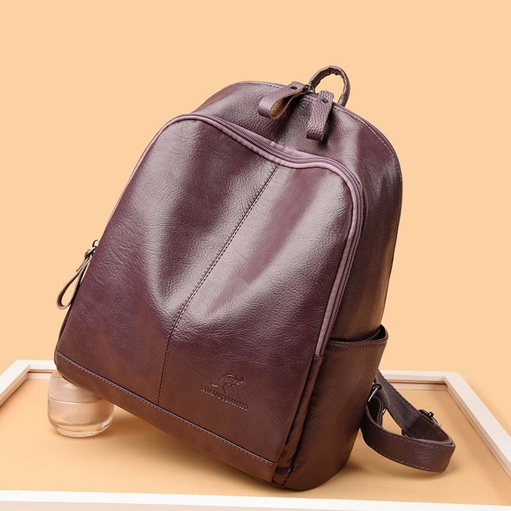 Damen Stilvolle Leder Rucksack Karnz
