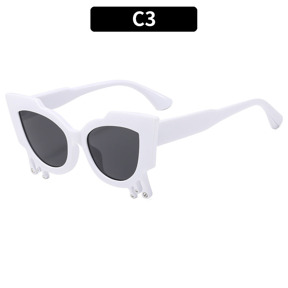 Einzigartige Künstlerische Cat-Eye Sonnenbrille