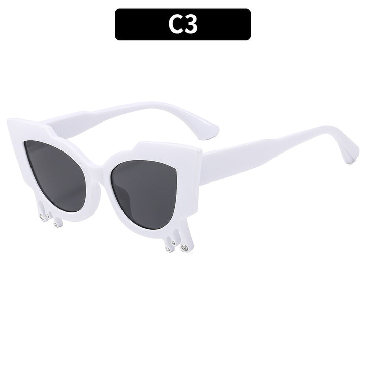Einzigartige Künstlerische Cat-Eye Sonnenbrille