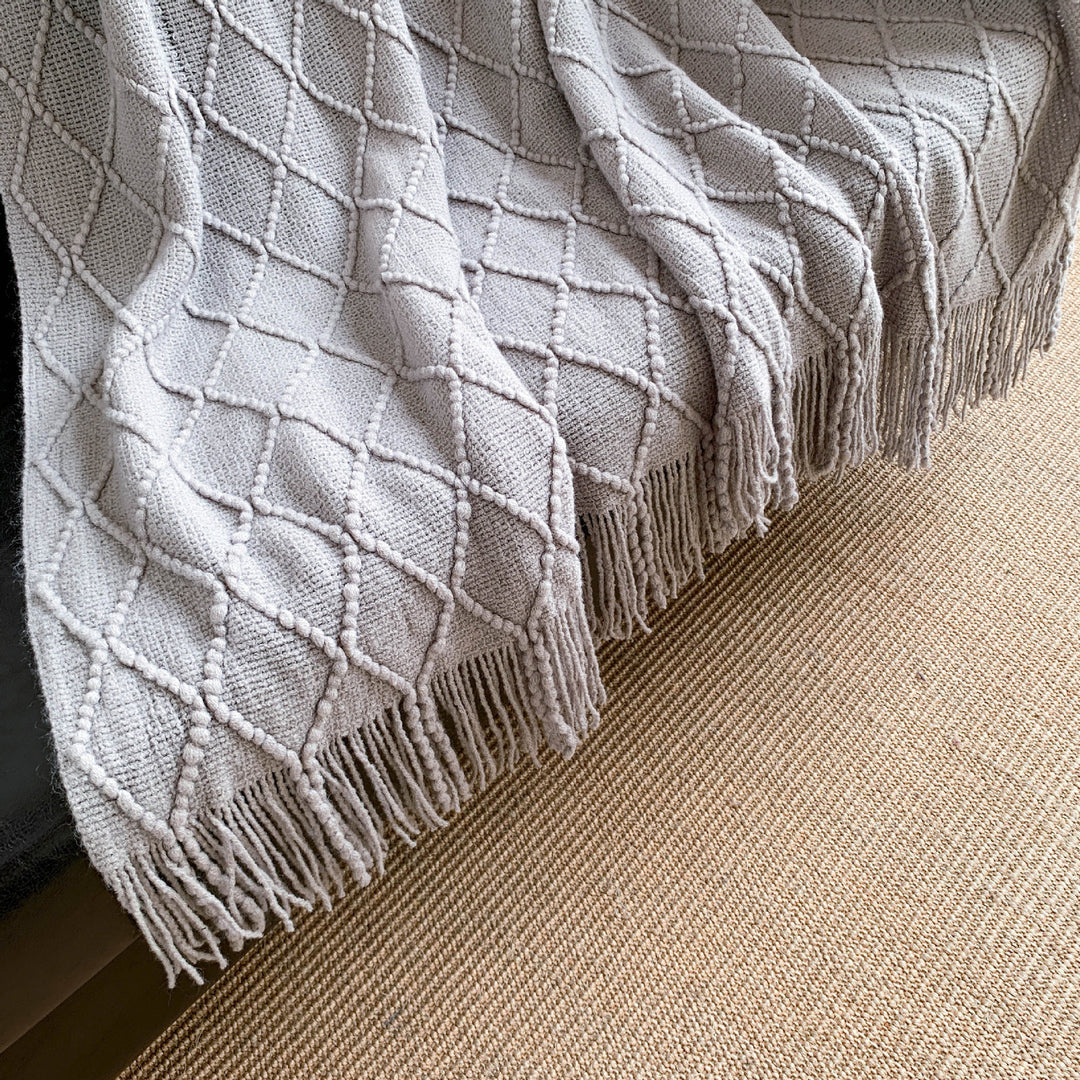Gemütliche Strickdecke