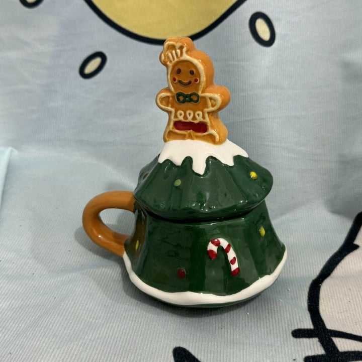 Verspielte Kaffeetasse mit Lebkuchenmann Karnz