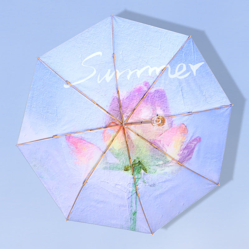 Damen Regenschirm mit einzigartigem floralen Design Karnz