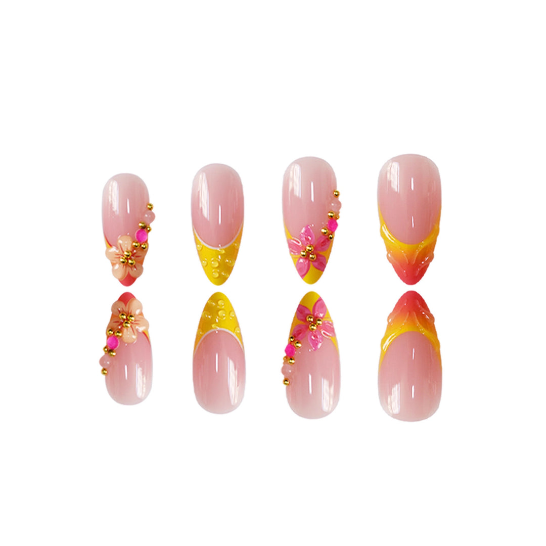 Dekorative Floral Nagelkunst Extensions Karnz