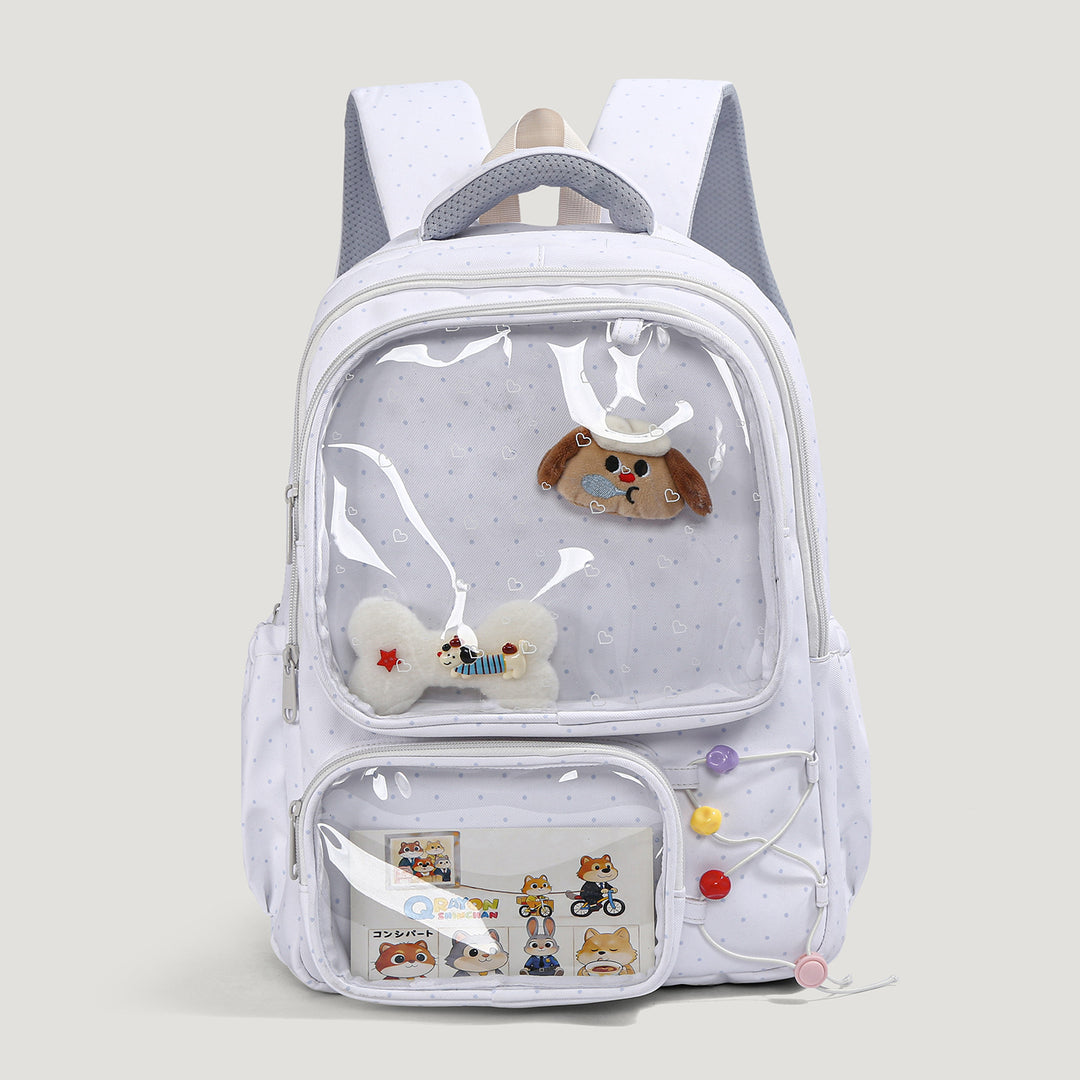 Verspielt Illustrierter Hundethemen-Rucksack Karnz