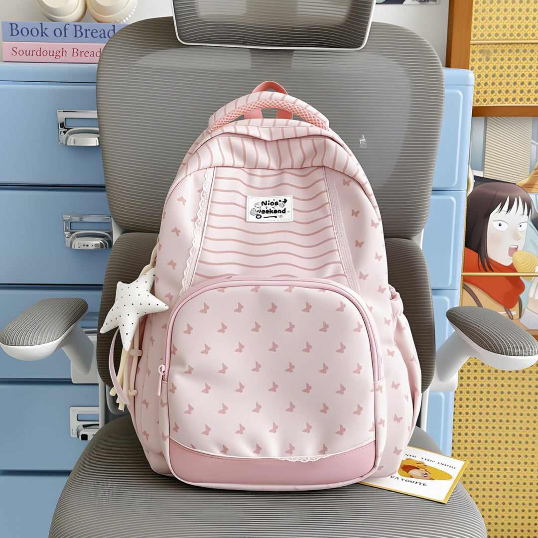 Stylische gemusterte Schulrucksack