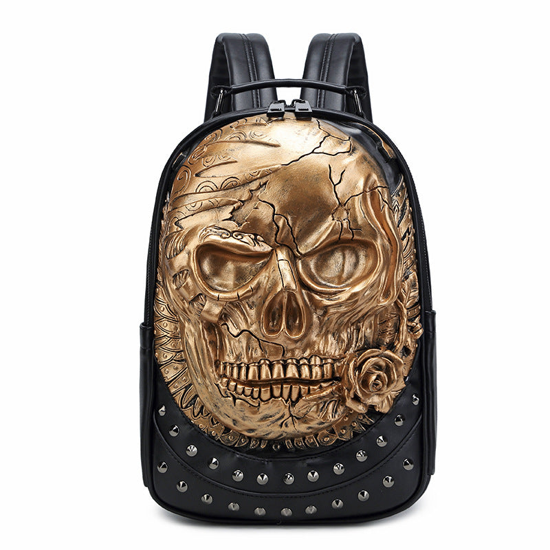 Stylischer Rucksack mit Totenkopf-Design Karnz