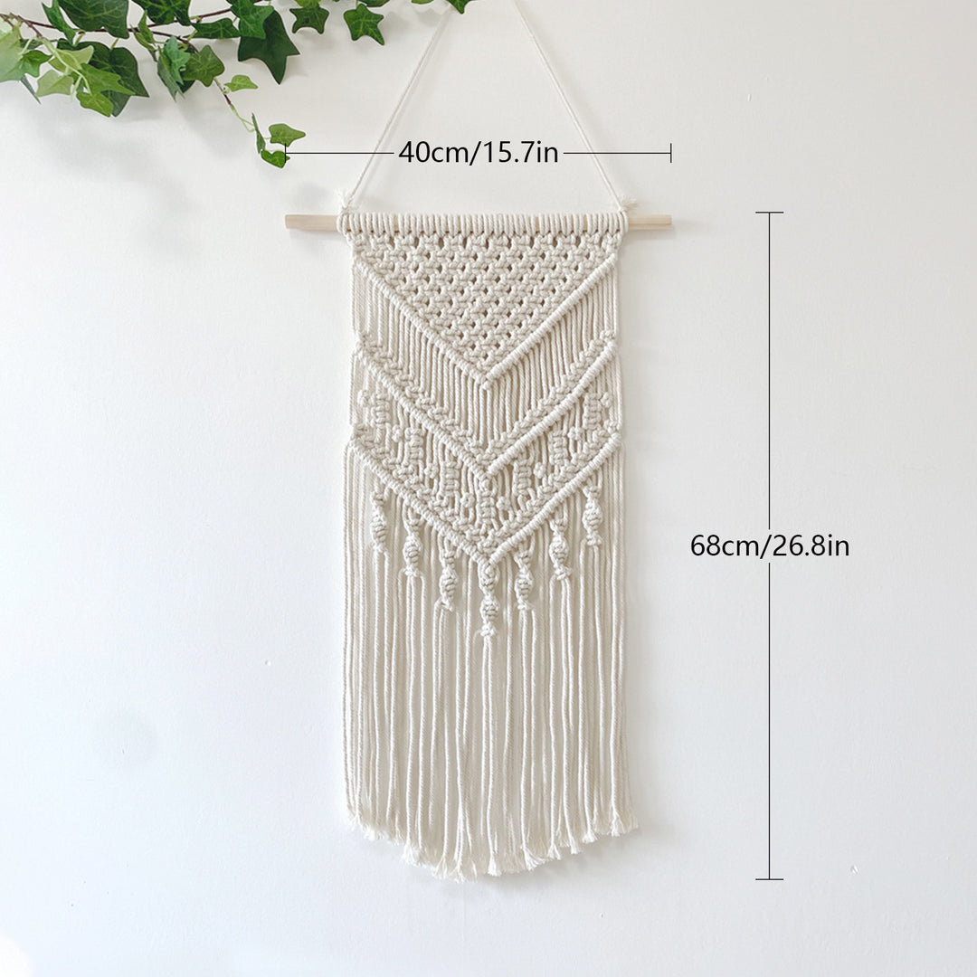 Makramee-Wandteppich mit detailliertem Fransen-Design Karnz