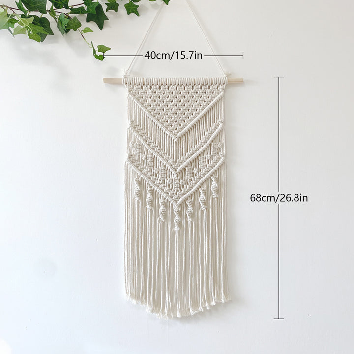 Makramee-Wandteppich mit detailliertem Fransen-Design Karnz
