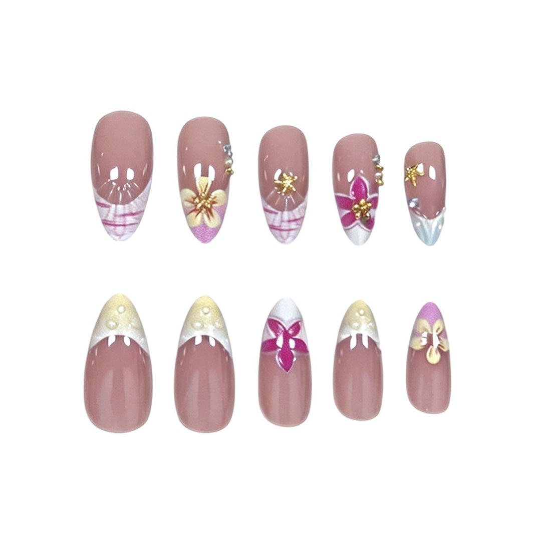 Dekorative Florale Nagelverstärkungen Karnz