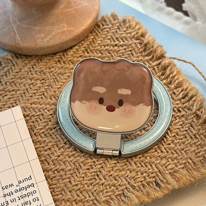 Handspiegel im herzförmigen Design mit niedlichem Bärenmotiv Karnz