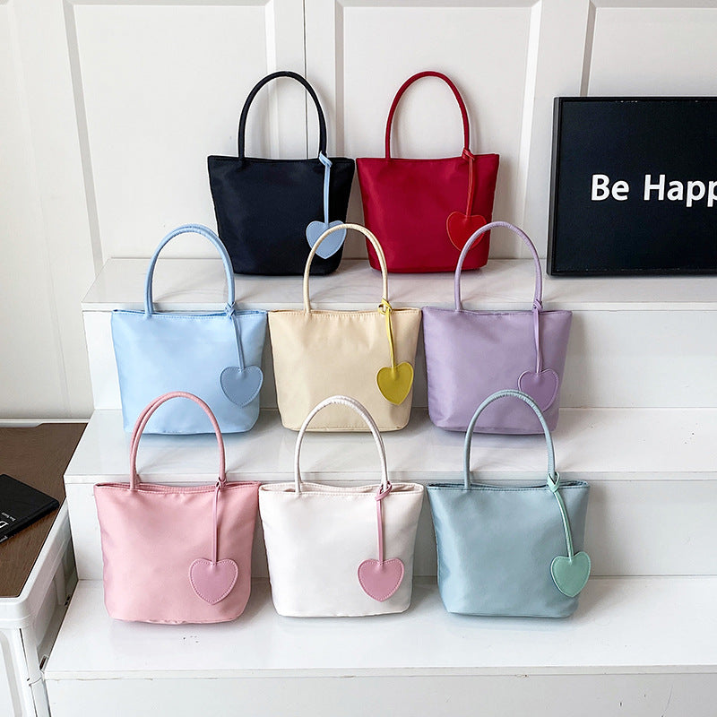 WoStylish Herz-geschmückte Alltags-Tote-Tasche Karnz
