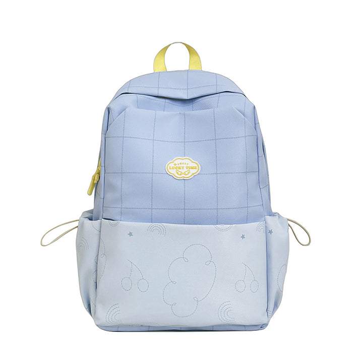 Verspielt gemusterter Schulrucksack Karnz