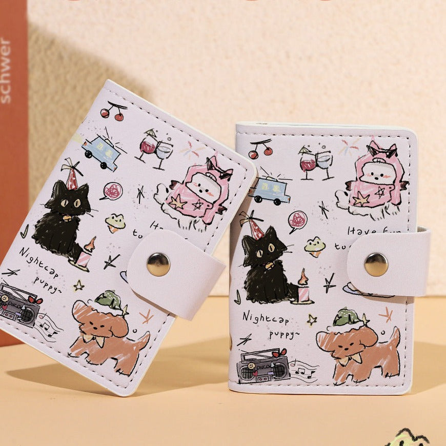 Niedlicher Cartoon-Katzen-Themen-Passholder Karnz