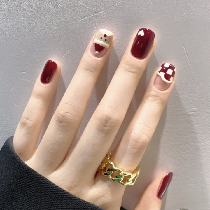Festliche Nagelkunst Press-Ons Karnz