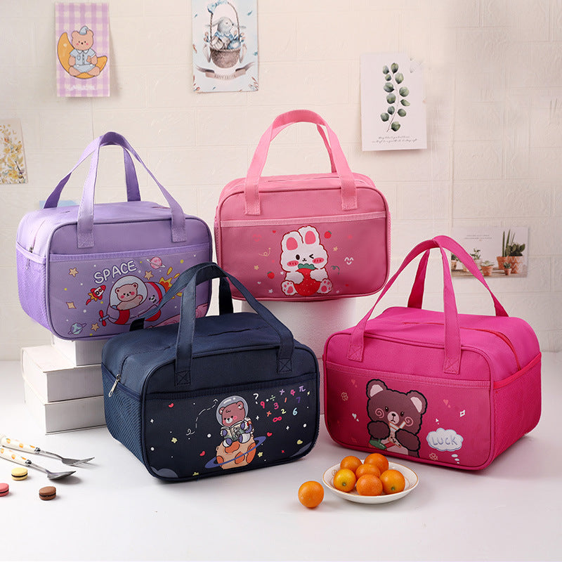 Isolierte Kinder-Lunch-Tasche mit süßem Bären-Design Karnz