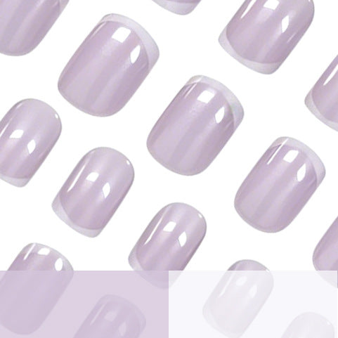 Elegante französische Spitze Press-On Nagelset Karnz
