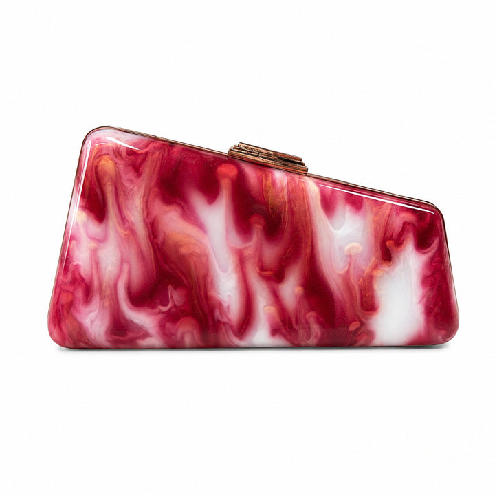 Künstlerische Blumen Acryl Clutch