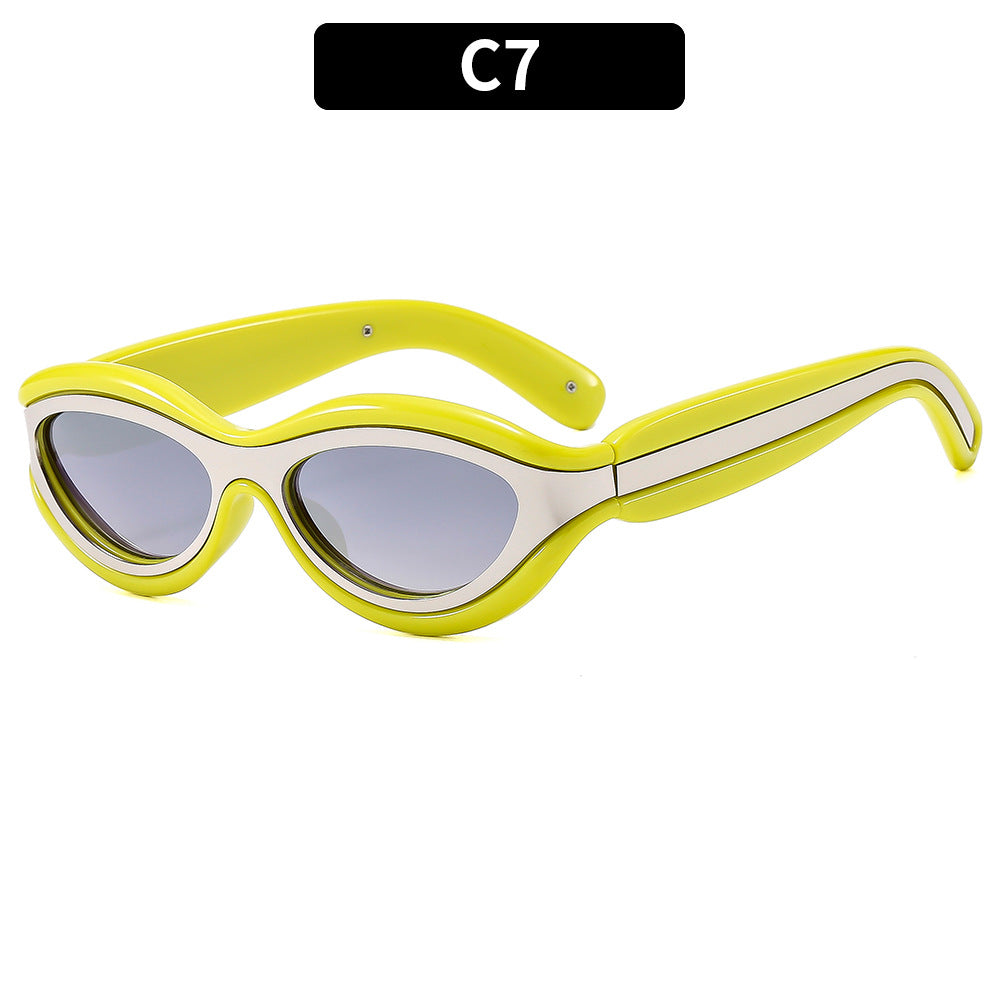 Schicke Retro Katzenaugen Sonnenbrille