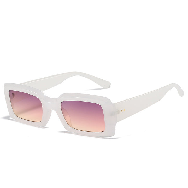 Übergroße geometrische Sonnenbrille mit verlaufenden Gläsern Karnz