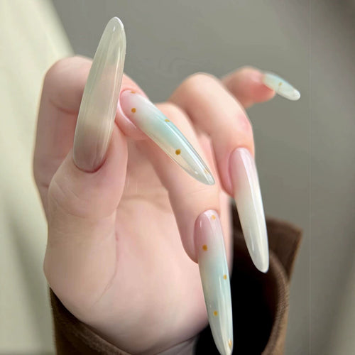 Elegante lange Stiletto-Nagelverlängerungen