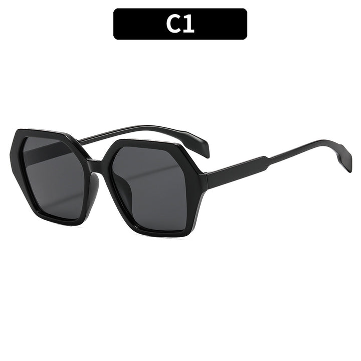 Künstlerische Übergroße Sechseckige Sonnenbrille