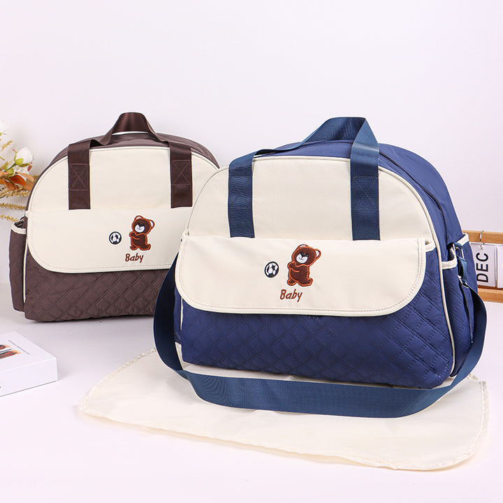 Stoff Wickeltasche mit Praktischem Wechselmatte Karnz
