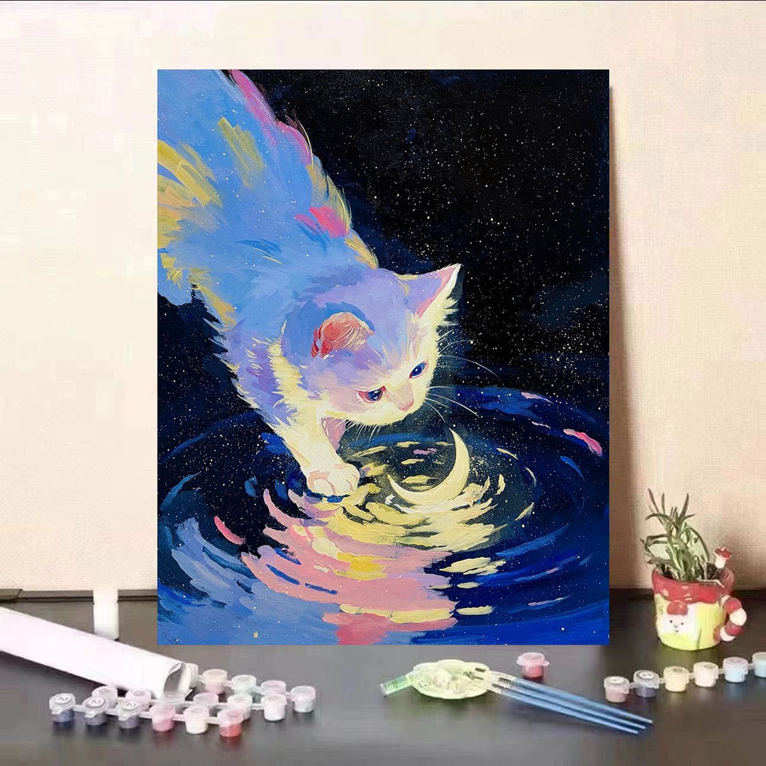 Kat-Themen Fantasy Wandkunst Leinwanddruck Karnz