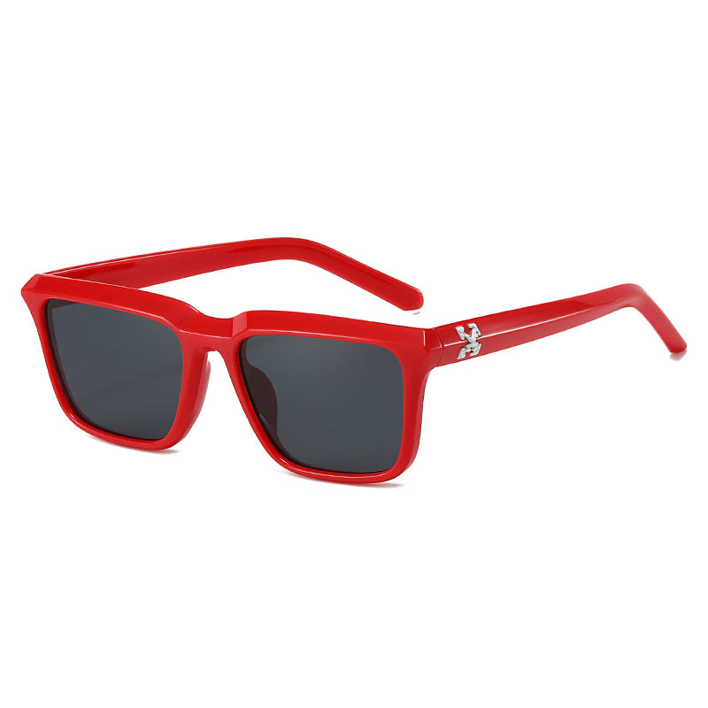 Damen modische Sonnenbrille im modernen rechteckigen Design Karnz