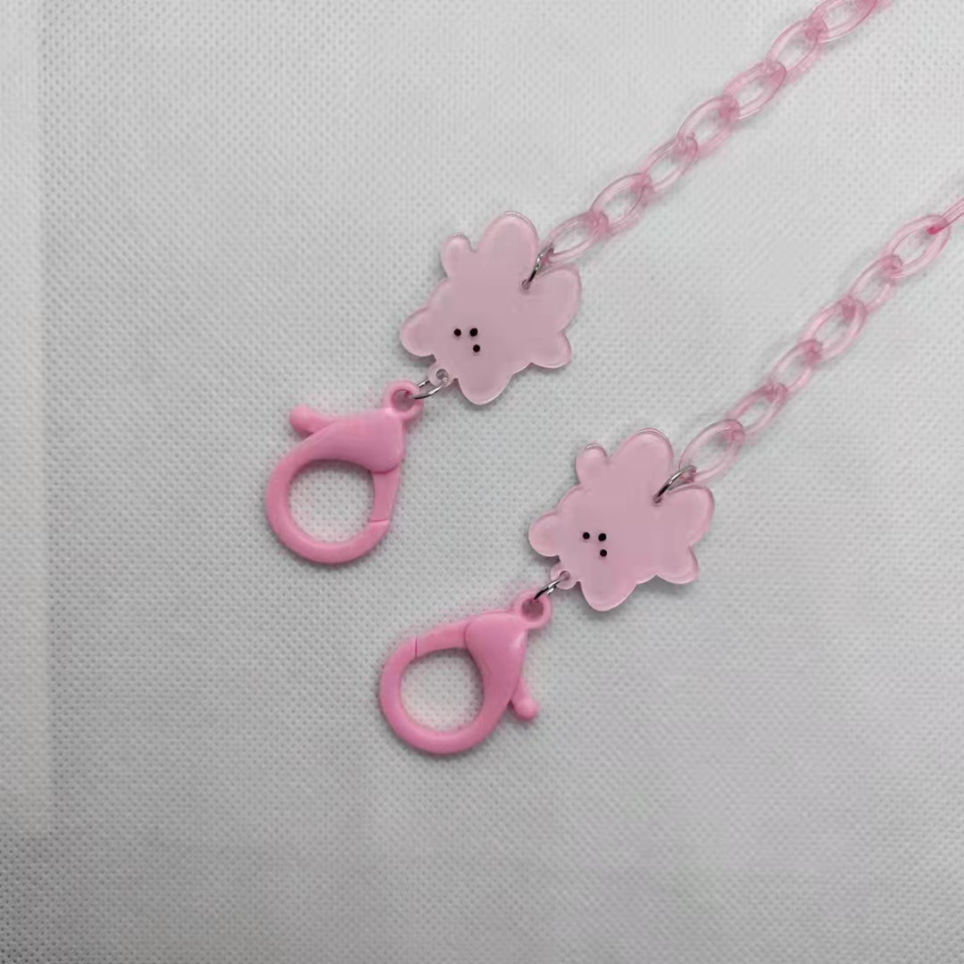 Verspielte Brillenhalterkette mit Blumenmotiv Karnz