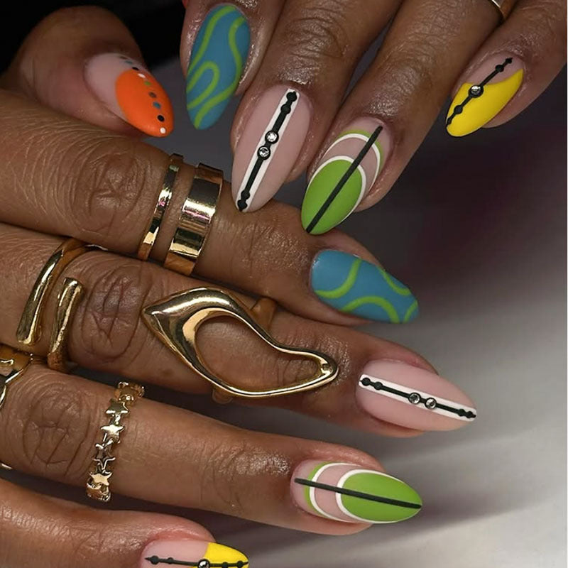 Künstlerisches Press-On Nagelkunst-Set  1791110738