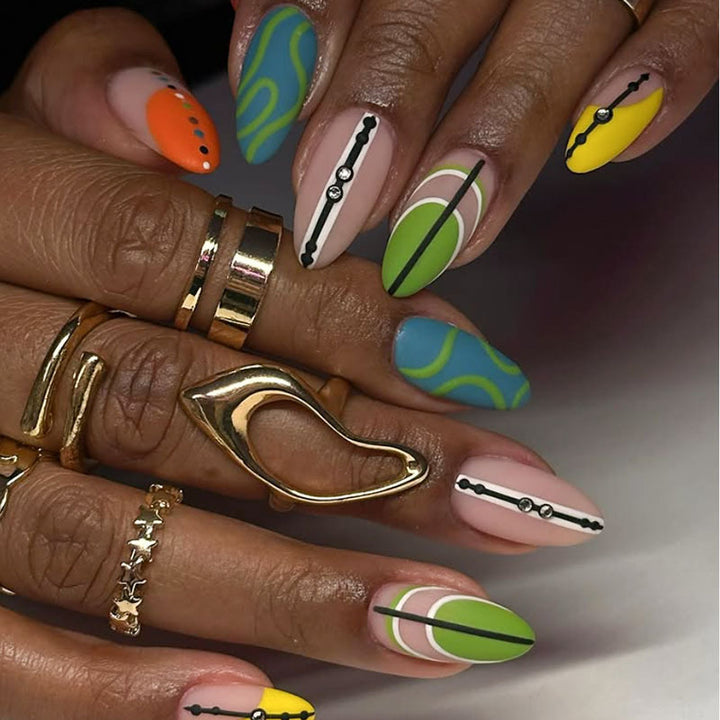 Künstlerisches Press-On Nagelkunst-Set  1791110738