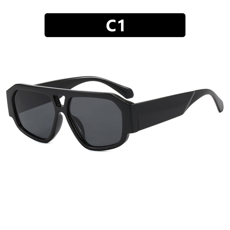 Damen Sonnenbrille mit auffälligem Octagon-Design und UV-Schutz Karnz