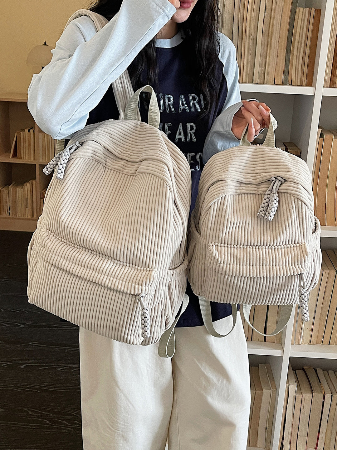 Corduroy Multifunktions-Rucksack Karnz