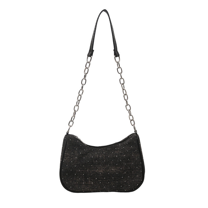 Stylische Hobo-Tasche mit Kettengriffen Karnz