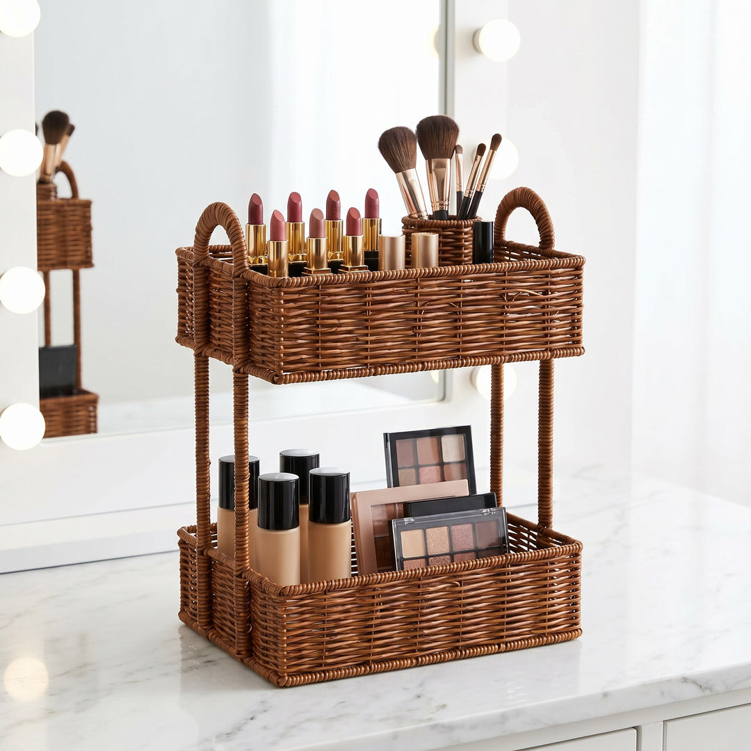 Badezimmer-Regal Ganz Aus Rattan Karnz