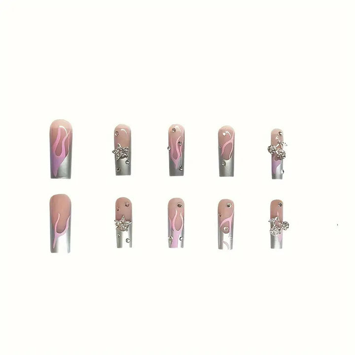 Künstlerisches Acryl-Nageldesign Karnz