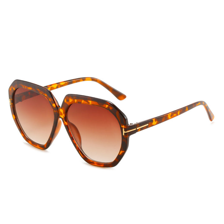 Modebewusste Übergroße Sechseckige Sonnenbrille Karnz