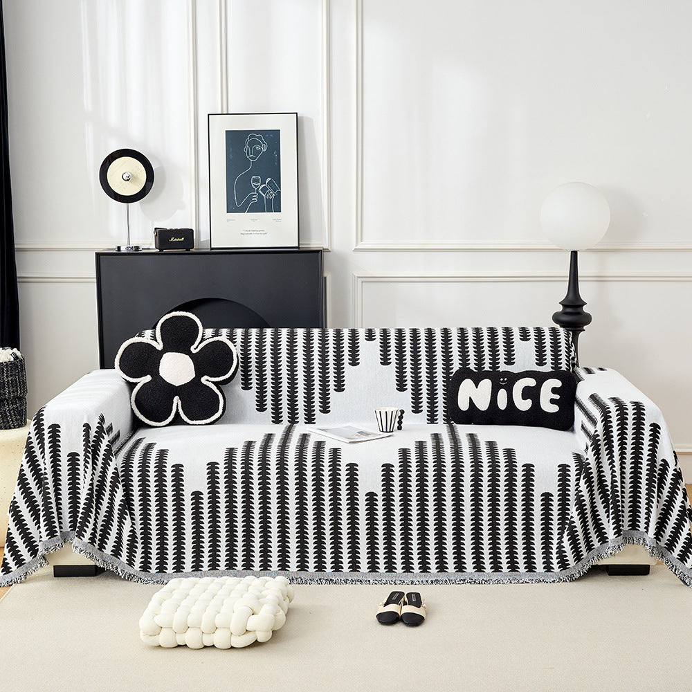 Gemütliche dekorative Fransen-Sofa-Wurfdecke