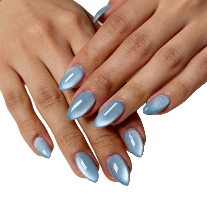 Stiletto Press-On Nail Set mit glänzendem Farbverlauf-Finish Karnz