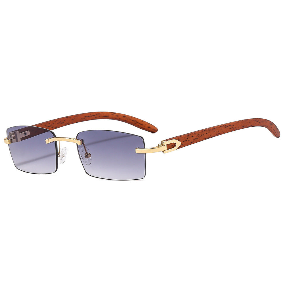 Stylische Holzgriff Quadratische Sonnenbrille Karnz