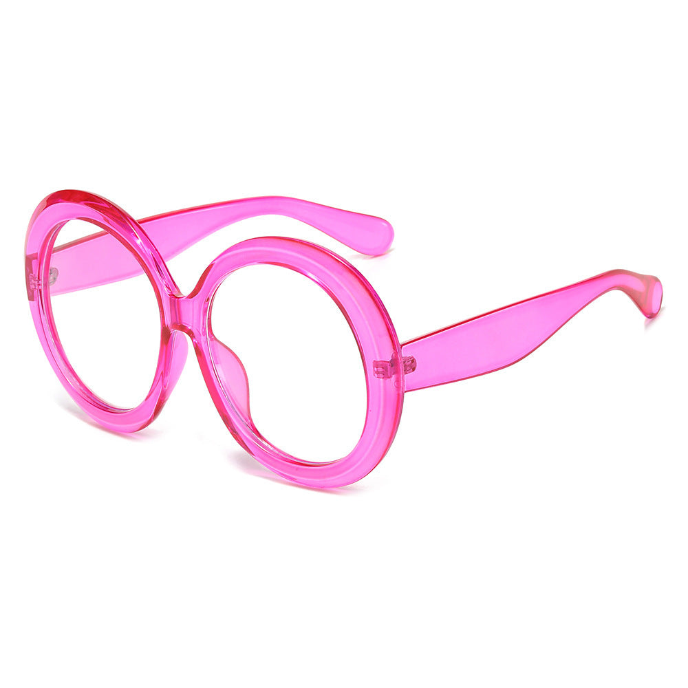 Damen modische Sonnenbrille mit großem Rahmen und UV-Schutz Karnz