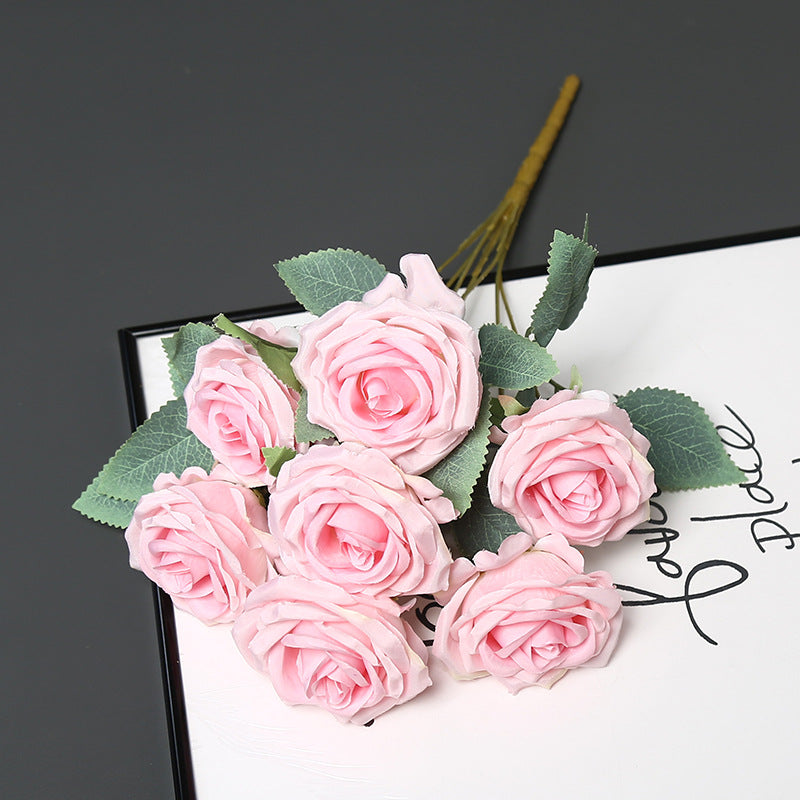 Faux Rose Blumenstrauß für Wohnkultur