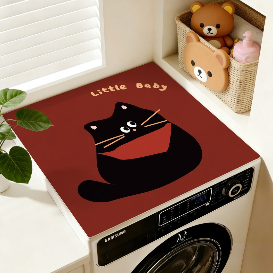 Cartoon Cat-Themen Wasch-Tischdecke