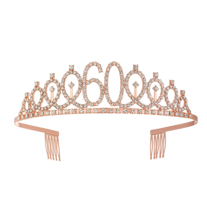 Damen Kristallverzierte Tiara mit elegantem Design Karnz