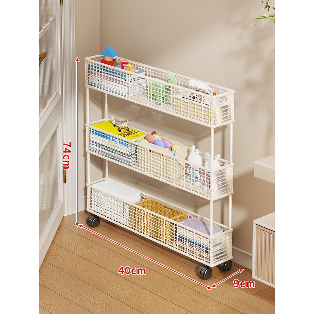 Slim Vertikaler Netzkorb Organizer Regalsystem für enge Räume