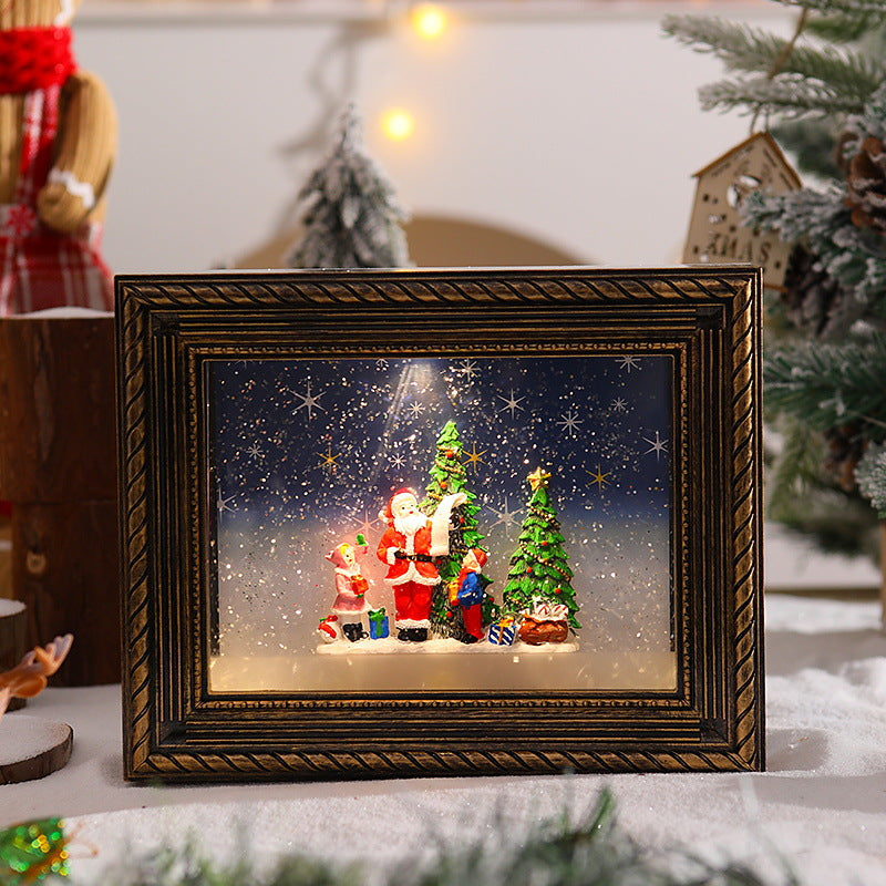 Dekoratives Weihnachtsmotiv mit Schneemännern Karnz